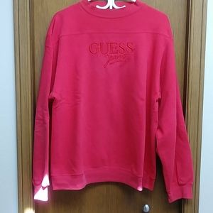 GUESS Signature Sweater in Red